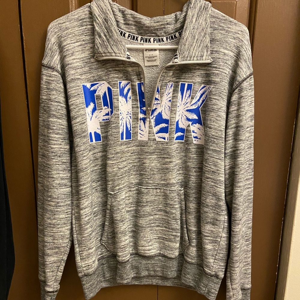 PINK quarter zip sweatshirt